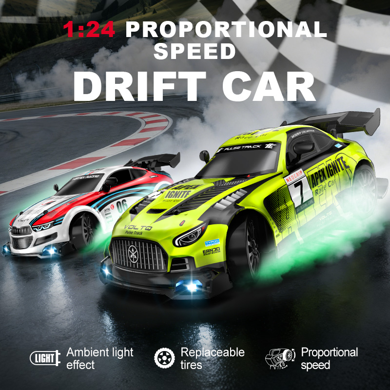 Rc Drift Car 1 24 Scale 4Wd - سيارة سباق تحكم عن بعد بمقياس