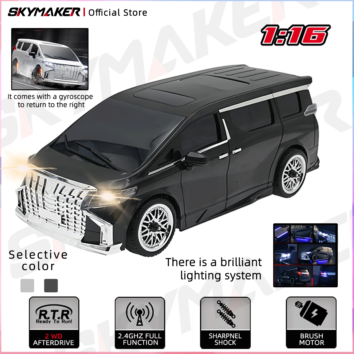 Rc Drift Car 1 24 Scale 4Wd - سيارة تحكم عن بعد MN68 بمقياس