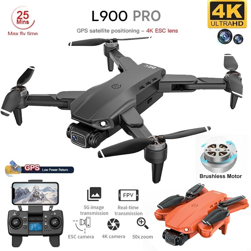 Fpv Brushless Rc Drone 4K - طائرة بدون طيار رباعية المراوح قابلة