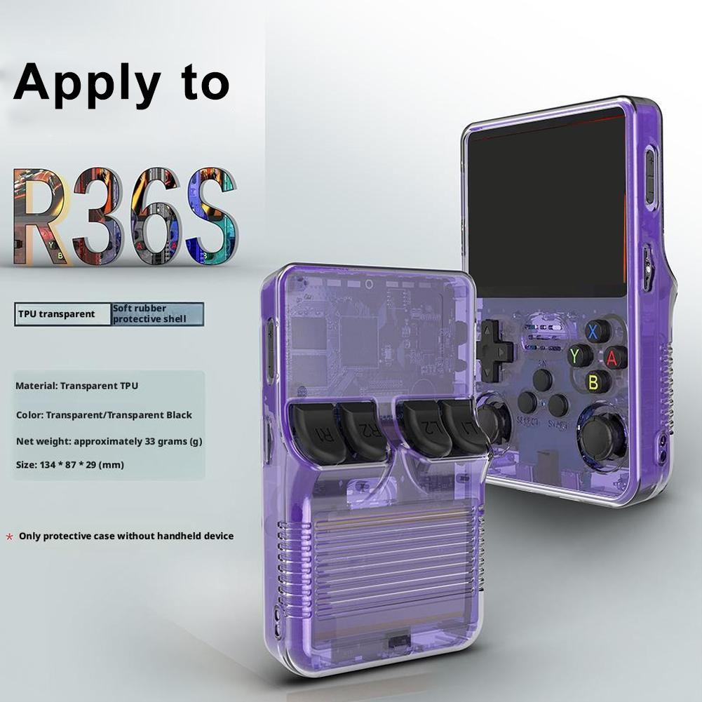 Retro Handheld Game Console R36S - غطاء حماية لجهاز ألعاب R36S المحمول،