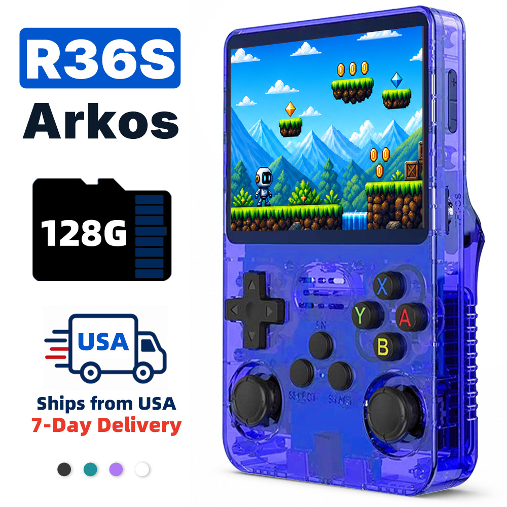 Retro Handheld Game Console R36S - جهاز ألعاب محمول كلاسيكي 2026 بشاشة