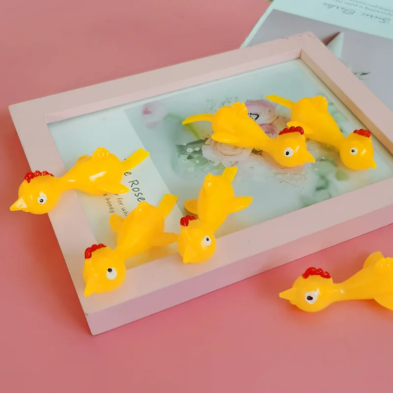 Educational Toys - لعبة دجاج اسفنجي أصفر لزج للأطفال