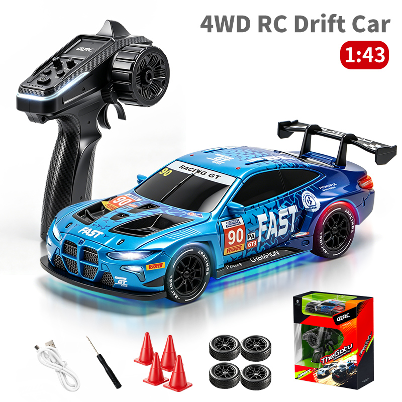 Rc Drift Car 1 24 Scale 4Wd - سيارة سباق 4DRC 2026 بمقياس 1:43،