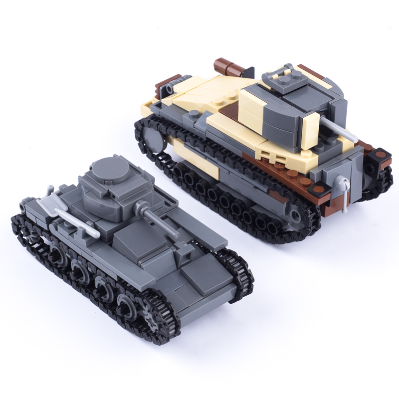 Lego Compatible Military Tank - WW2 اليابان العسكرية دبابات اللبنات الجندي
