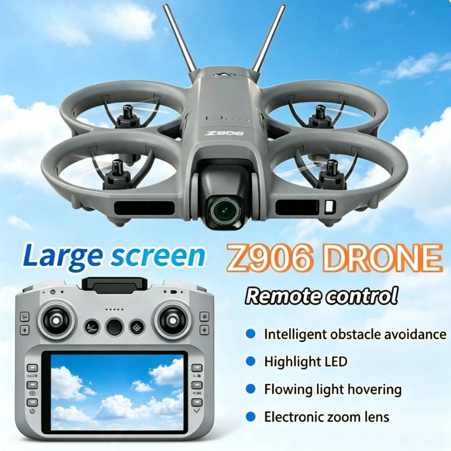 Fpv Brushless Rc Drone 4K - طائرة بدون طيار Z906 الأصلية القابلة