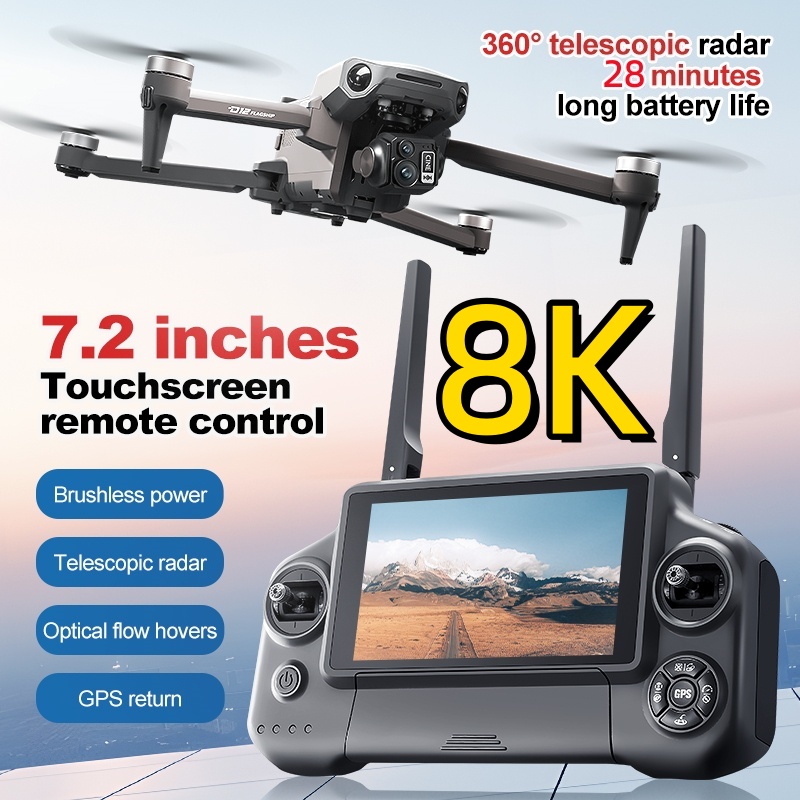 طائرة بدون طيار رباعية المحاور - مراجعة Fpv Brushless Rc Drone 4K وسعره