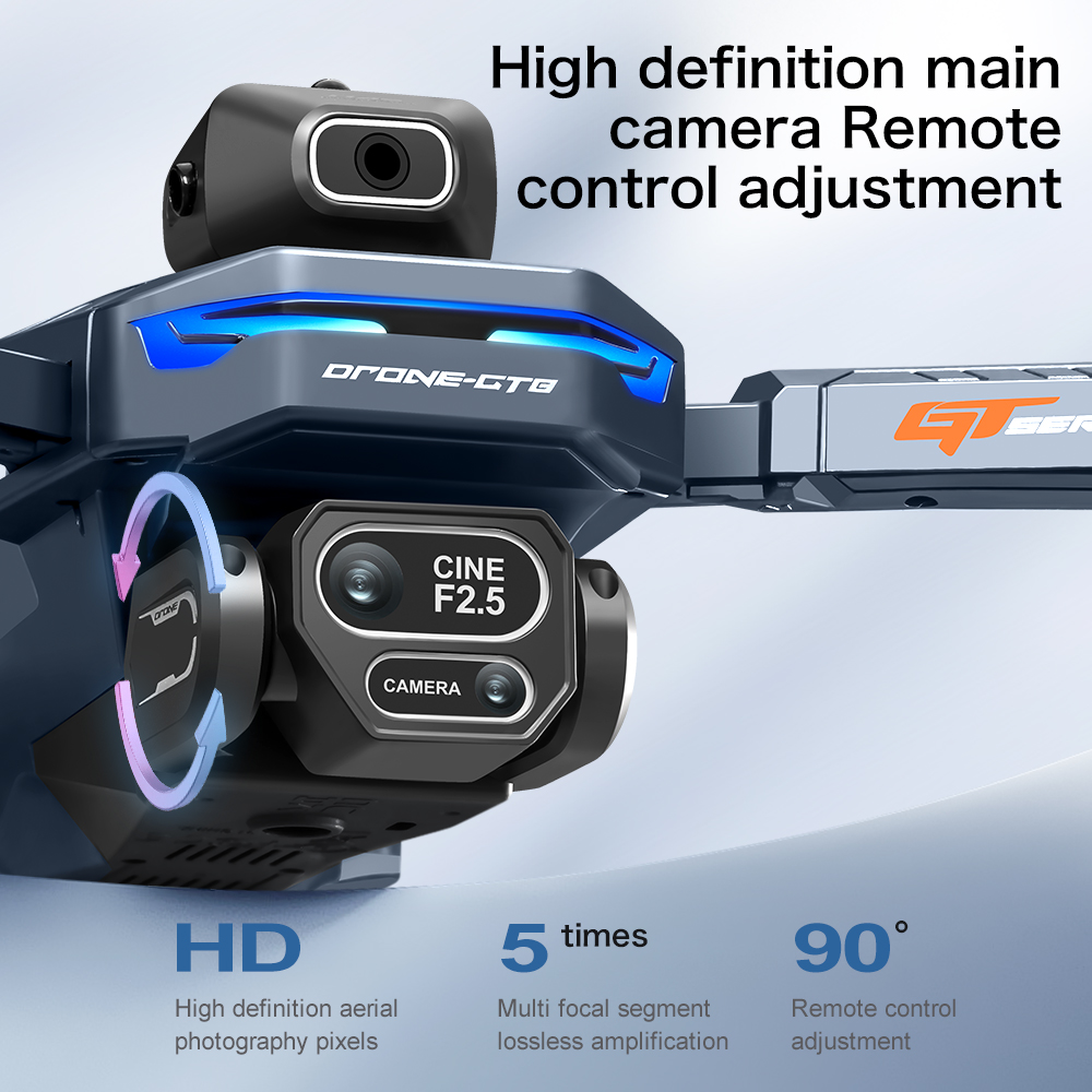طائرة بدون طيار GT8 HD الجديدة - مراجعة Fpv Brushless Rc Drone 4K وسعره