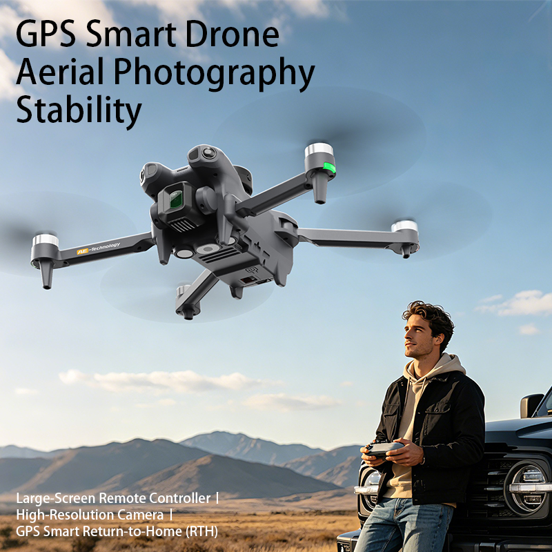طائرة بدون طيار AE51 RC FPV جد - مراجعة Fpv Brushless Rc Drone 4K وسعره