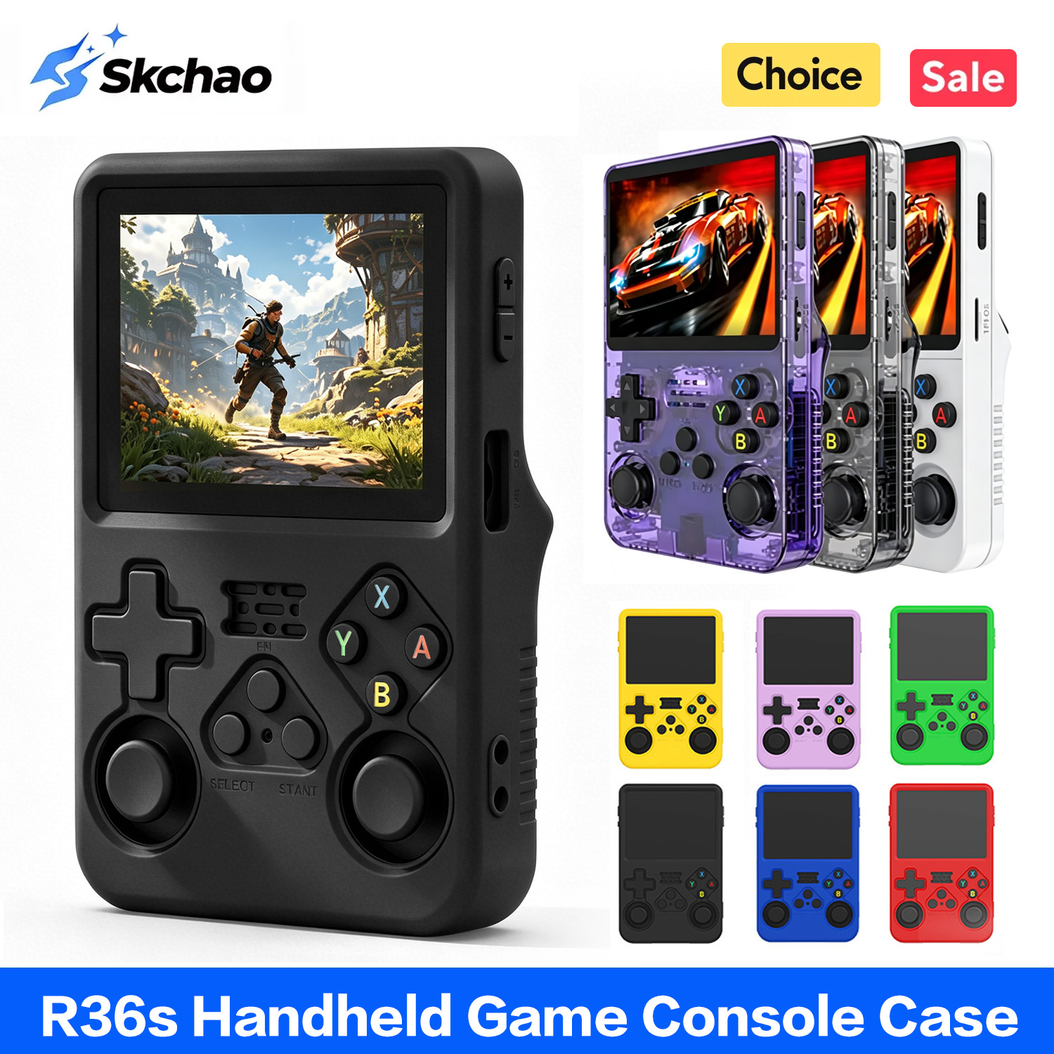 غطاء حماية لجهاز R36S، غطاء سي - مراجعة Retro Handheld Game Console R36S وسعره