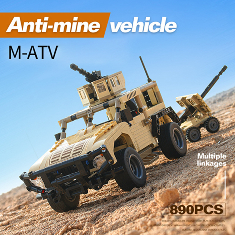MOC-كتلة بناء هامر العسكرية لل - مراجعة Lego Compatible Military Tank وسعره