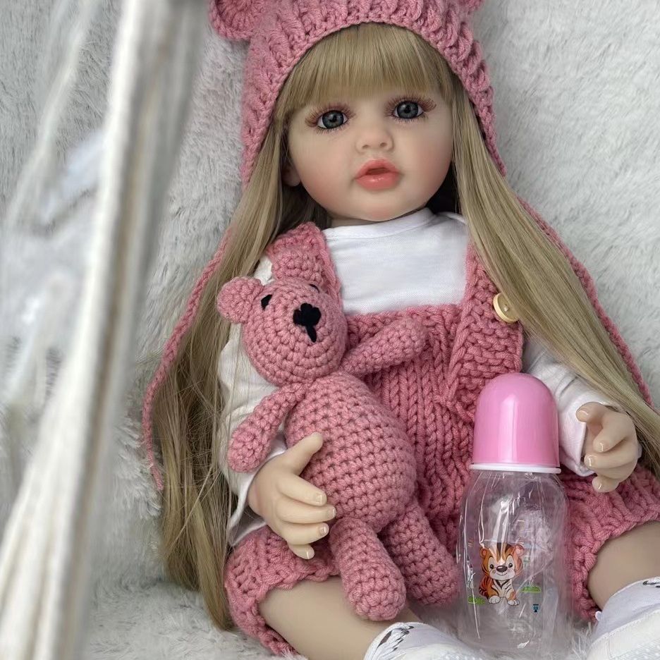 BZDOLL 55 سنتيمتر 22 بوصة نابض - مراجعة Reborn Baby Doll Silicone Realistic وسعره