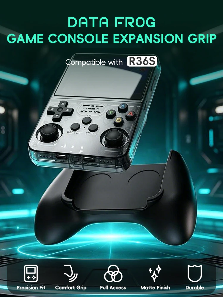 حامل يدوي مريح للألعاب من Data - مراجعة Retro Handheld Game Console R36S وسعره
