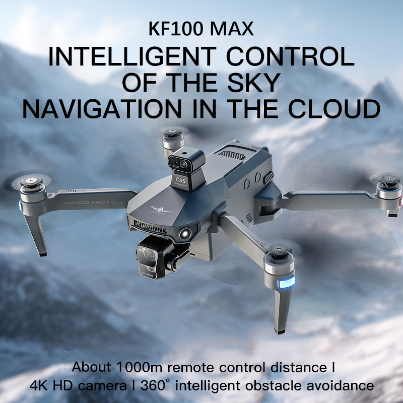 KF100 MAX GPS الطائرة بدون طيا - مراجعة Fpv Brushless Rc Drone 4K وسعره