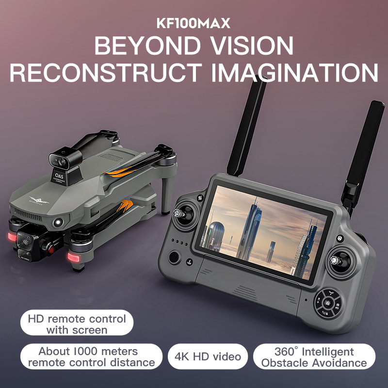 KF100 MAX GPS الطائرة بدون طيا - مراجعة Fpv Brushless Rc Drone 4K وسعره