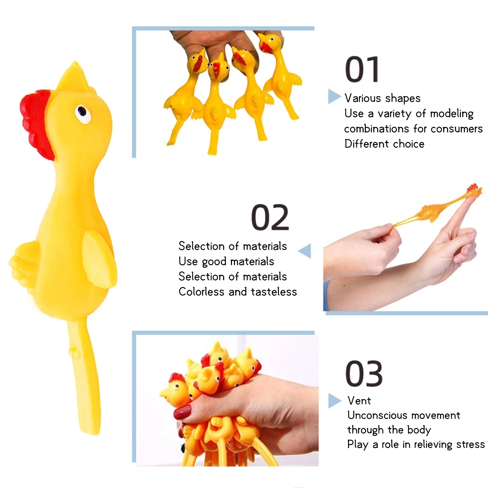 لعبة دجاج اسفنجي أصفر لزج للأط - مراجعة Educational Toys وسعره