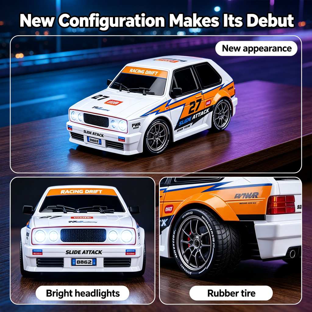 سيارة دريفت S60 RC جديدة بمقيا - مراجعة Rc Drift Car 1 24 Scale 4Wd وسعره