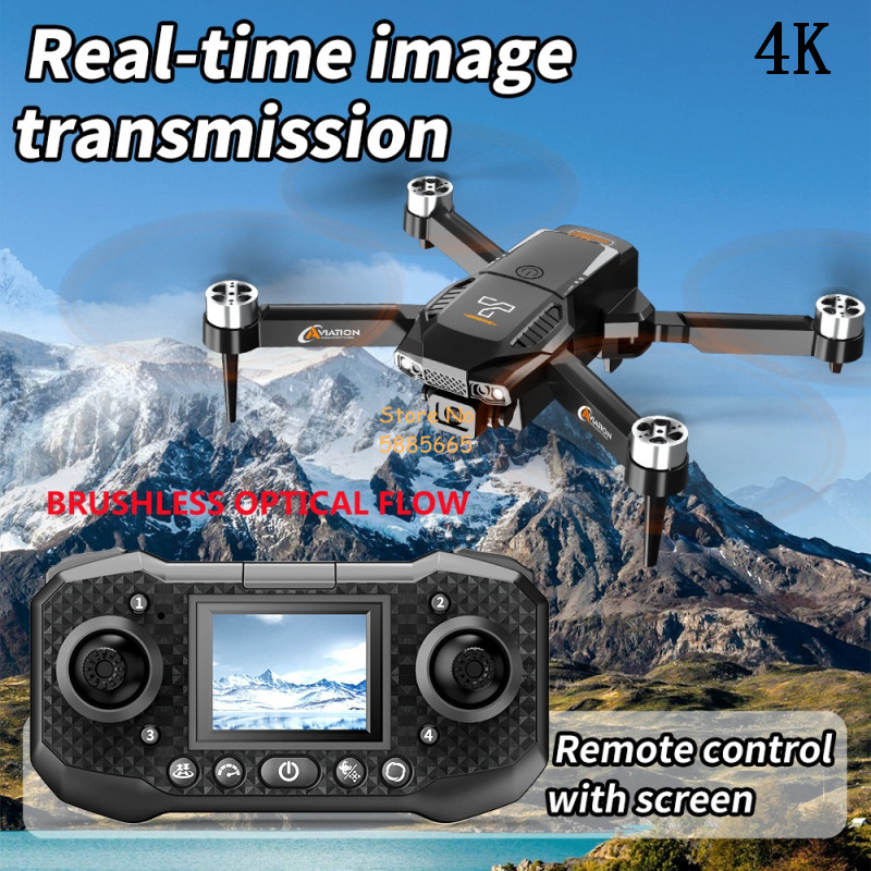 كاميرا مزدوجة 4K تدفق بصري بدو - مراجعة Fpv Brushless Rc Drone 4K وسعره