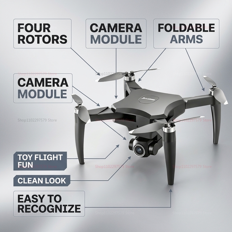 طائرة بدون طيار صغيرة YL01 مع  - مراجعة Fpv Brushless Rc Drone 4K وسعره