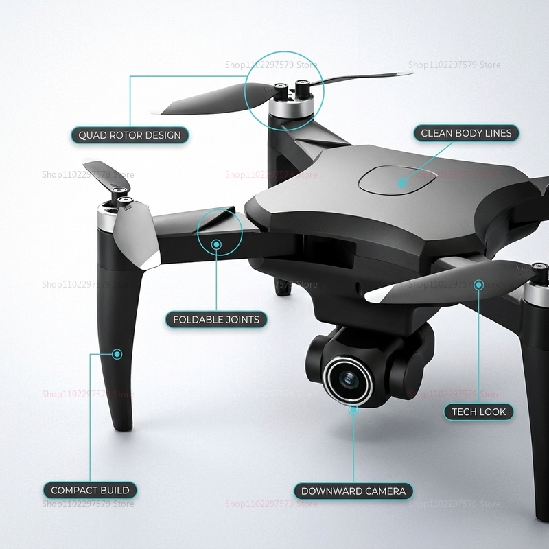 طائرة بدون طيار صغيرة YL01 مع  - مراجعة Fpv Brushless Rc Drone 4K وسعره