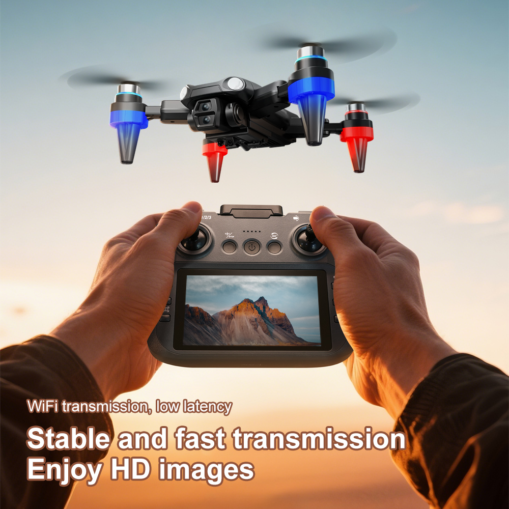طائرة بدون طيار GPS M9 RC بكام - مراجعة Fpv Brushless Rc Drone 4K وسعره