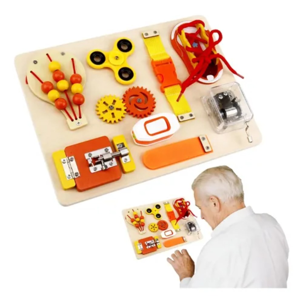 ألعاب لوحة مونتيسوري الخشبية ا - مراجعة Montessori Wooden Busy Board Toddler وسعره