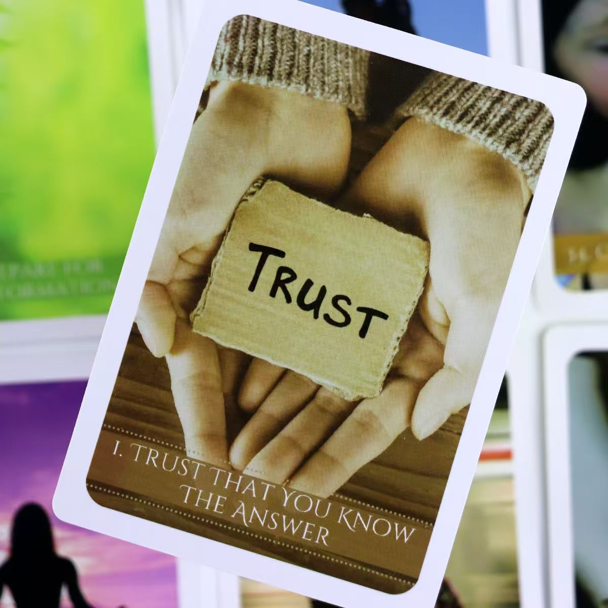 48 قطعة من بطاقات رسائل روحك أ - مراجعة Tarot Cards Deck With Guidebook وسعره