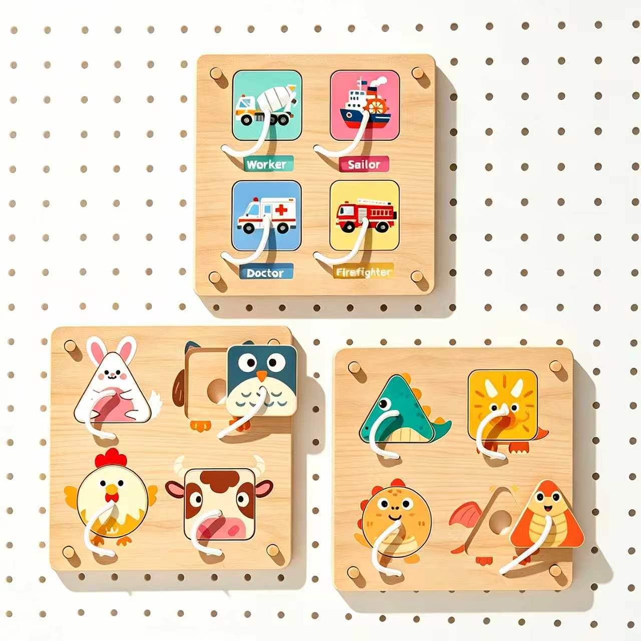 لوحة أنشطة خشبية مونتيسوري مع  - مراجعة Montessori Wooden Busy Board Toddler وسعره