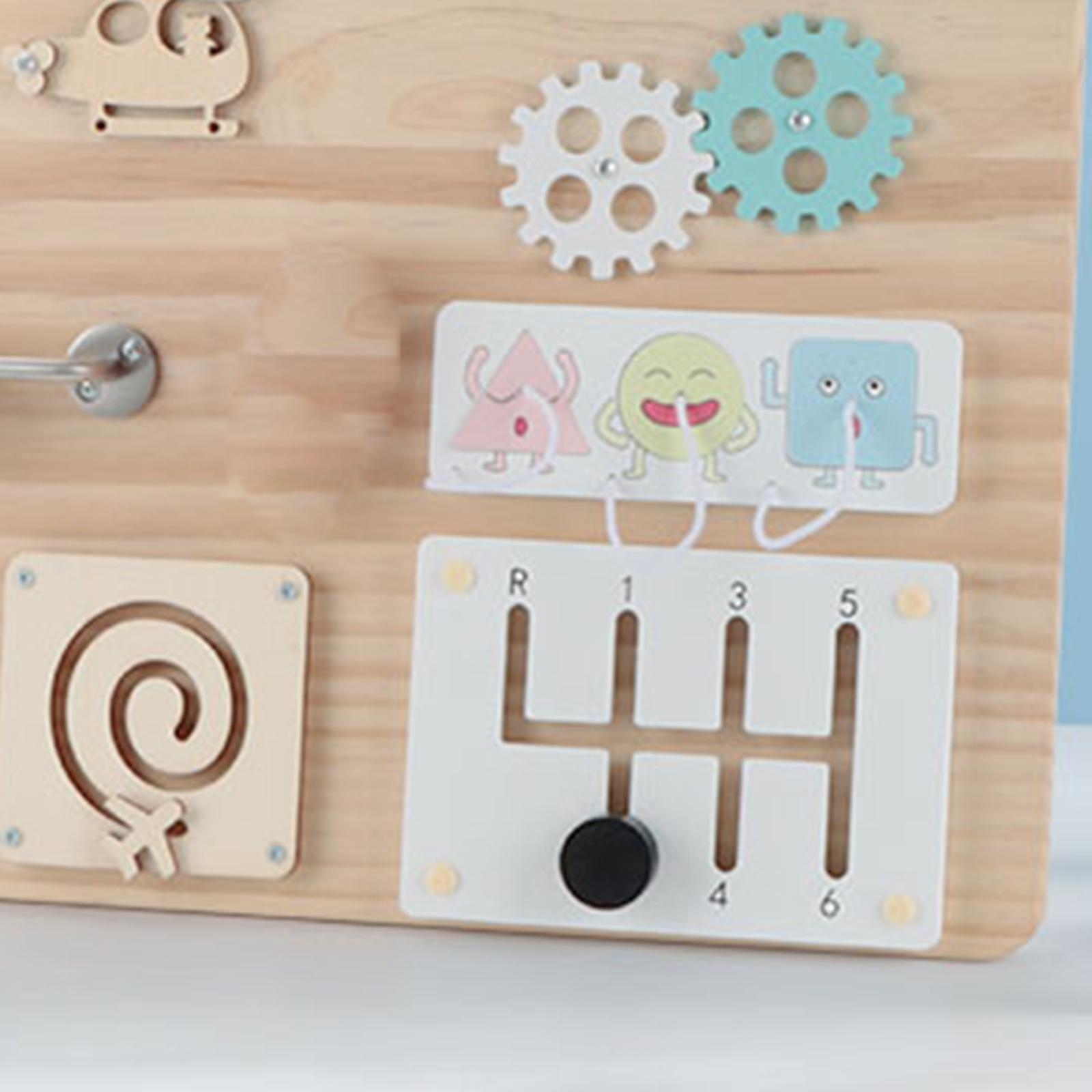 لوحة أنشطة خشبية، ملحق لوحة حس - مراجعة Montessori Wooden Busy Board Toddler وسعره