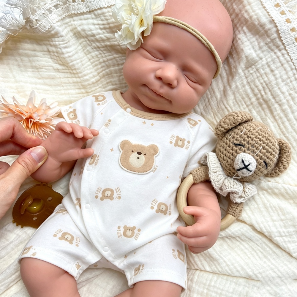دمية سيليكون كاملة غير مطلية ب - مراجعة Reborn Baby Doll Silicone Realistic وسعره