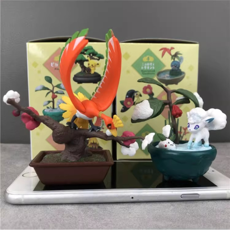 مجموعة ريمينت بوكيمون بونساي - - مراجعة Anime Action Figure Blind Box وسعره