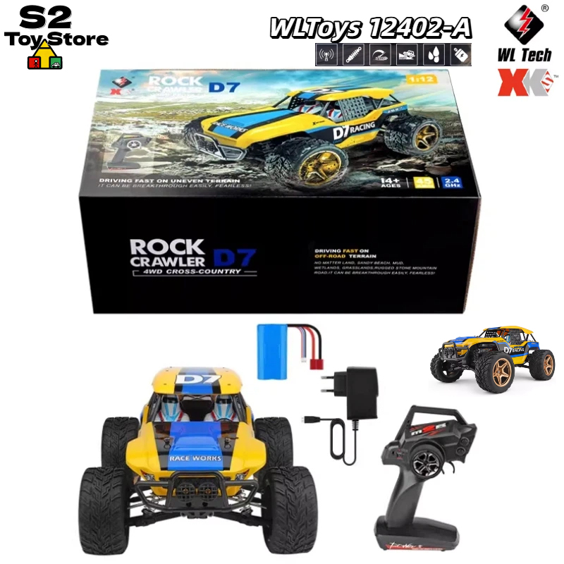 سيارة Wltoys 12402-A D7 روك كر - مراجعة Rc Drift Car 1 24 Scale 4Wd وسعره