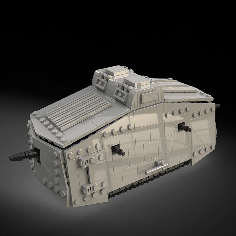 MOC WW1 ألمانيا العسكرية A7V ا - مراجعة Lego Compatible Military Tank وسعره